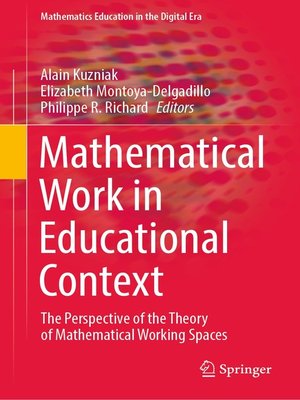 cover image of Mathematical Work in Educational Context